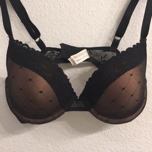 DKNY black lace bra